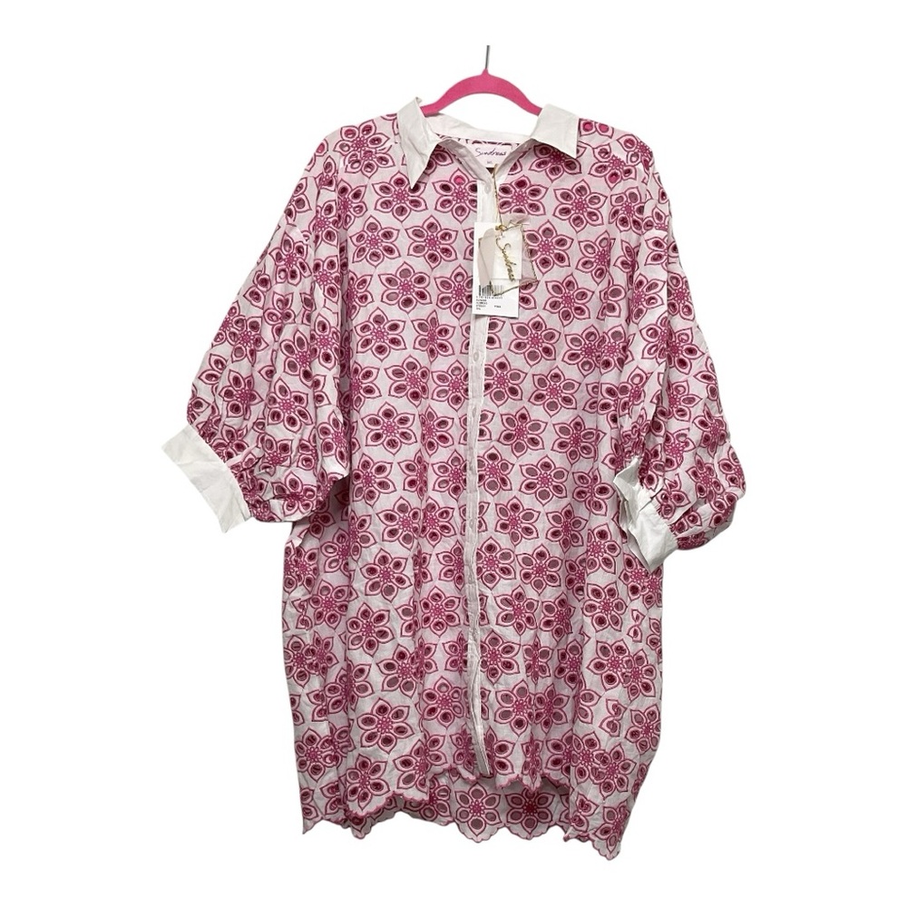 Women’s‎ NWT Sundress Florine eyelet dress in pink, size medium/ large